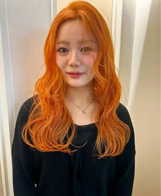 ロング カラー ハイトーン/デザイン 🪐·˚⌖MIHOのヘアスタイル
