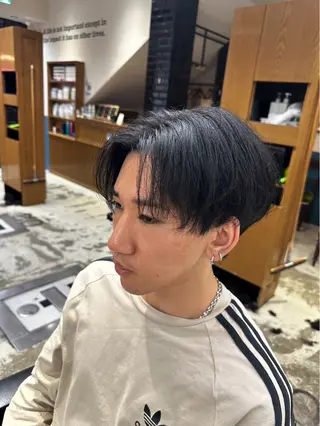 ミディアム メンズ メンズカット、パーマ 特化美容師🌀/高田のヘアスタイル