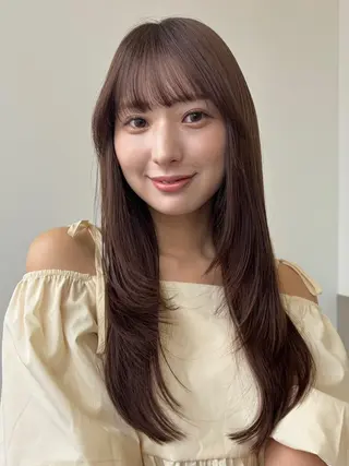 ロング レイヤーカット/ ほたる🌼のヘアスタイル