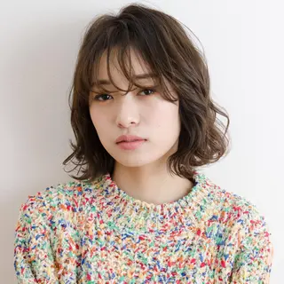 ミディアム カラー 日々所属・谷 大地のヘアスタイル