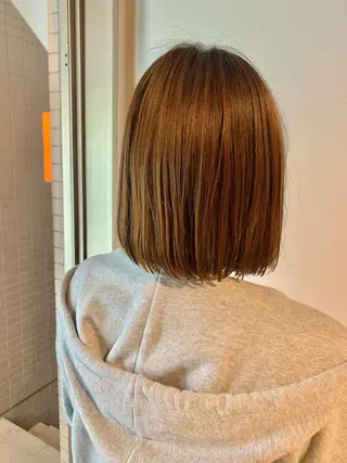 ミディアム うしだ かおるのヘアスタイル