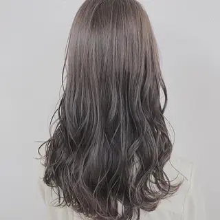 ロング ダブルカラー 韓国ヘアKYONのヘアスタイル