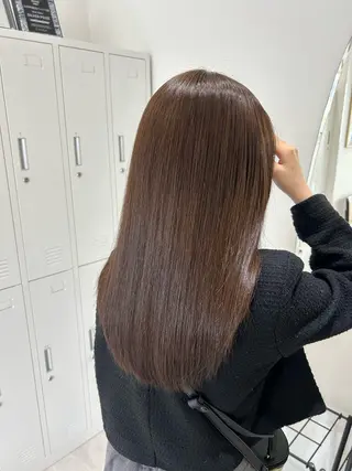 セミロング ベージュ/ヘアセット 透明感/♡来村　瑚春のヘアスタイル