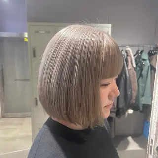 ミディアム カラー パーマ ヘアアレンジ メンズ キッズ ブリーチなしカラー/ ブラウン/レイヤーのヘアスタイル