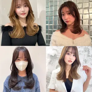 ロング カラー レイヤー/艶カラー /韓国ヘア/高松のヘアスタイル