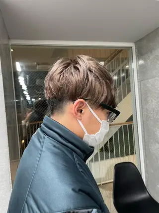 ショート カラー メンズ メンズモテパーマ💙 fuwaのヘアスタイル