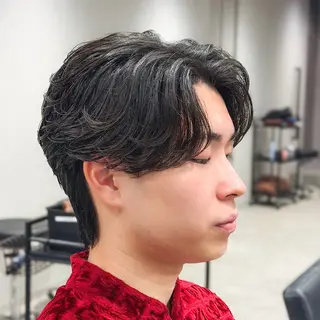 ショート パーマ メンズ フェザーパーマ職人 🪶ryosukeのヘアスタイル