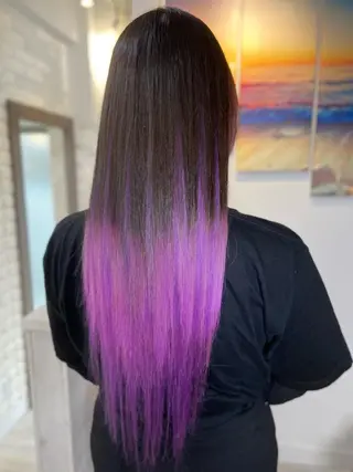 ロング カラー ヘアアレンジ Shelltie Fiel (シェルティフィエル)所属・次世代シールエクステ 錦糸町 小泉 朋之のヘアスタイル