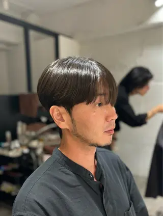 ショート パーマ メンズ 韓国メンズヘア/ ダウンパーマ/歩夢のヘアスタイル