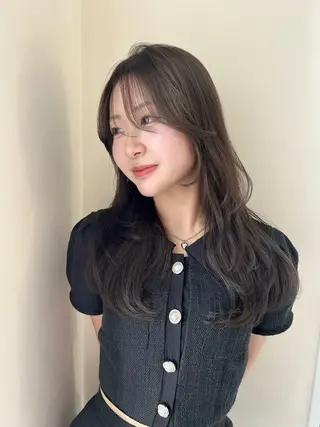 セミロング nina🤎/ 似合わせカットのヘアスタイル