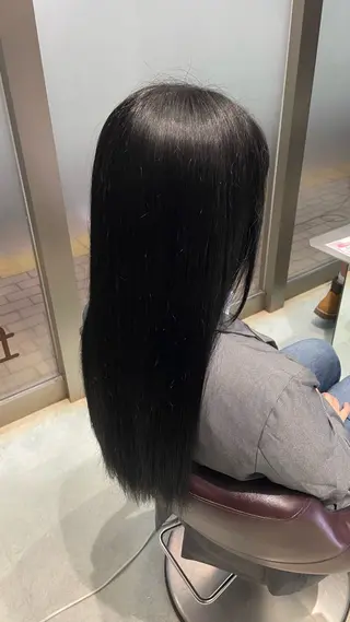 ロング カラー 石川 果憐のヘアスタイル