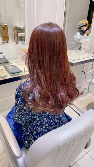 セミロング 似合わせ艶髪カラー ❤️ハダユミのヘアスタイル
