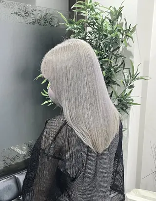 カラー セミロング 永井 直人のヘアスタイル