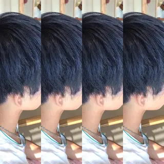 ショート カラー メンズ 大久保 隆蔵のヘアスタイル