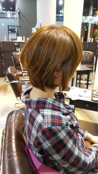 ショート カラー ヘアアレンジ 桜田 修未のヘアスタイル