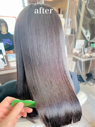 ロング パーマ 🌈ブリーチ縮毛矯正 相原慎🌈のヘアスタイル