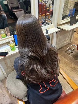 ロング カラー Shalu 相模大野店所属・💜にしむら みく💜のヘアスタイル