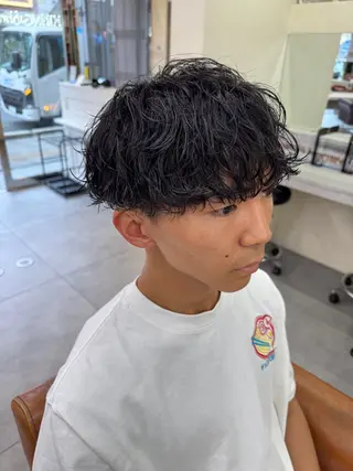 パーマ メンズ 京都駅/メンズサロン 山田司のヘアスタイル