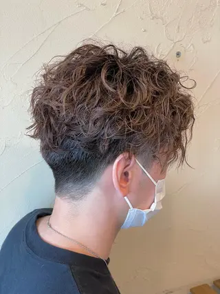 ショート パーマ メンズ メンズ特化/パーマ指 名No.1/百瀬太郎のヘアスタイル