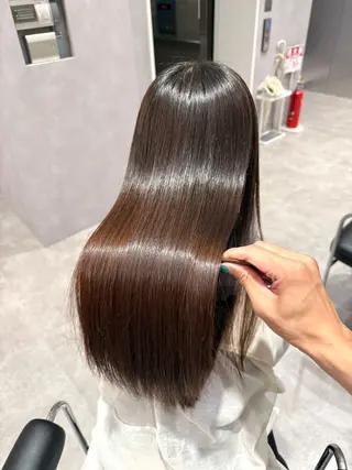 ロング カラー パーマ ヘアアレンジ salowin新宿East3階所属・艶美髪/髪質改善 /縮毛矯正/木元渓太のヘアスタイル