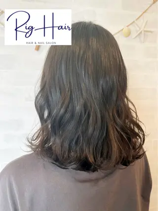 ミディアム カラー RigHair所属・RigHair MIZUHOのネイルデザイン