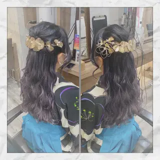 ロング ヘアアレンジ ヘアセット/着付け 𓇼 松本 夏美𓇼のヘアスタイル