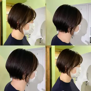 ショート カラー ボブヘアカット Rikapi❤️のヘアスタイル