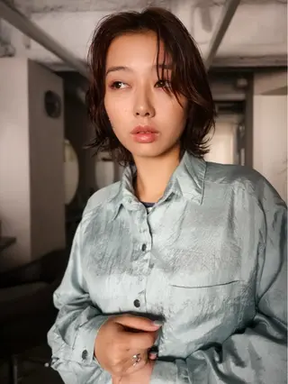 ショート kiji所属・kiji NAHO/ パーマ／久屋大通のヘアスタイル