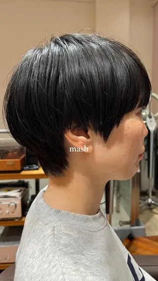 ショート ｼｮｰﾄｶｯﾄ 梅田 山下　すみれのヘアスタイル