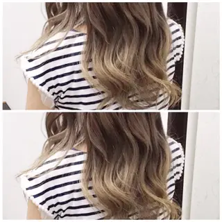 ロング カラー ヤナ マネージャーのヘアスタイル