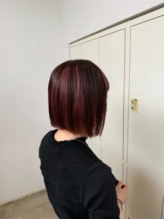 ミディアム カラー eclat hair's BEAU group所属・吉川 莉央のヘアスタイル