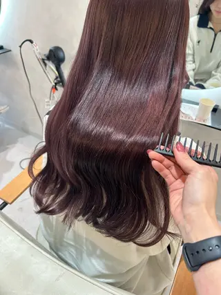ロング 韓国風×髪質改善 ゆりのヘアスタイル