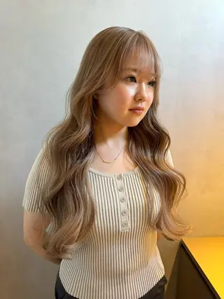 ロング カラー 🩷ハイトーン透明感 レイヤー🩷ユリカのヘアスタイル