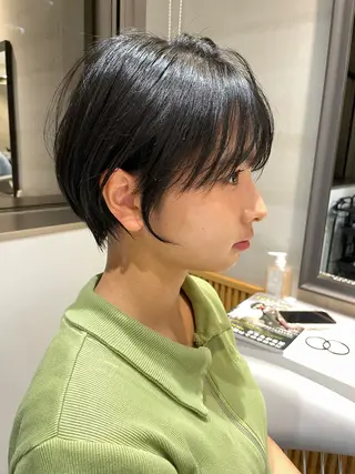 ショート 🌟透明感カラー× 小顔カットの匠🌟のヘアスタイル