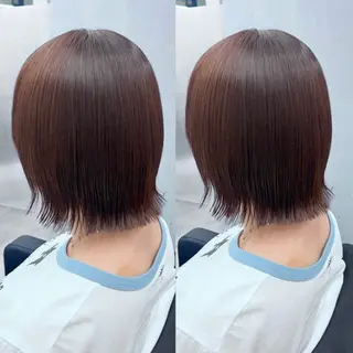 ミディアム カラー 顔周り🎀 ハイトーン🎀愛美のヘアスタイル