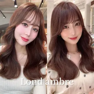 カラー ❤️ブリーチなし💚 ダブルカラー平野実花のヘアスタイル