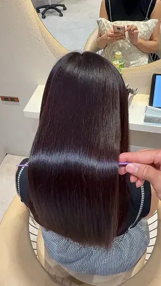 ロング カラー レイヤー❣️縮毛矯正 川村利幸のヘアスタイル