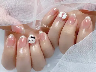 ネイル Camellia デザイン長さだしのネイルデザイン