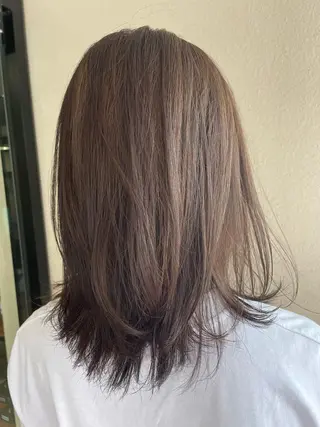 セミロング カラー haf店長 ✂︎タカハシレン✂︎のヘアスタイル