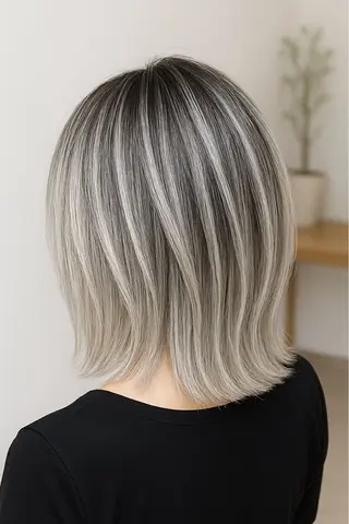 ミディアム カラー Mirareee tokyo所属・バレイヤージュ/ シャドウルーツ/安室のヘアスタイル