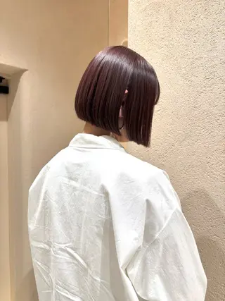 ショート カラー 🌼似合わせボブ .暖色🌼浅井 遥のヘアスタイル