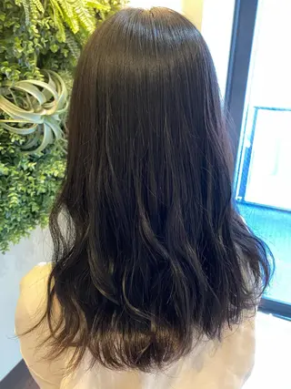 セミロング 水谷 菜央のヘアスタイル