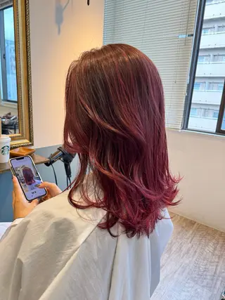 セミロング スタイリスト まことのヘアスタイル