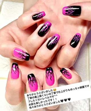 ミディアム ネイル まり りぃ〜んのネイルデザイン