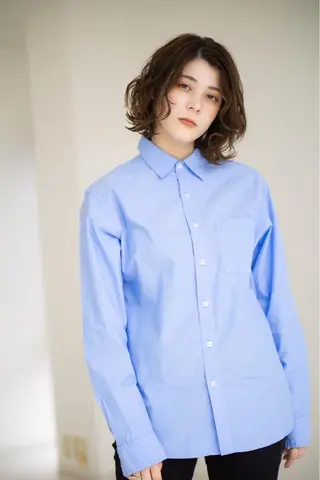 ショート パーマ 似合わせ レイヤー須川のヘアスタイル