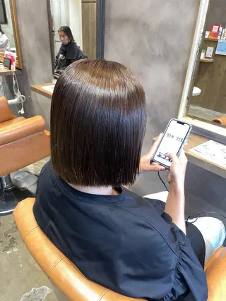 ミディアム カラー 丁寧な施術で、 朝が楽になる髪のヘアスタイル