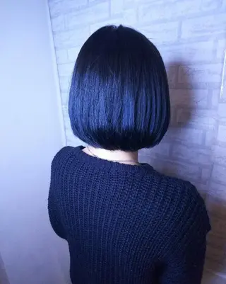 ミディアム カラー JIL BLAN 京都所属・RU RIのヘアスタイル