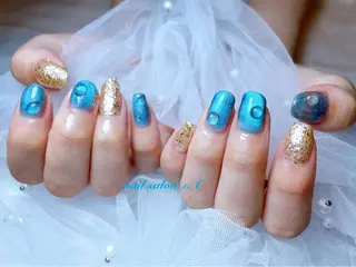 ミディアム nail salon +A所属・Nail Salon +Aのネイルデザイン