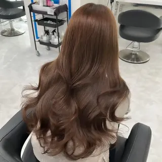 ロング カラー ヘアアレンジ 🤍韓国ヘア特化 🤍力丸🤍のヘアスタイル
