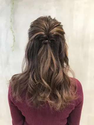 ロング ヘアアレンジ 月100人以上 髪質改善施術｜谷口のヘアスタイル